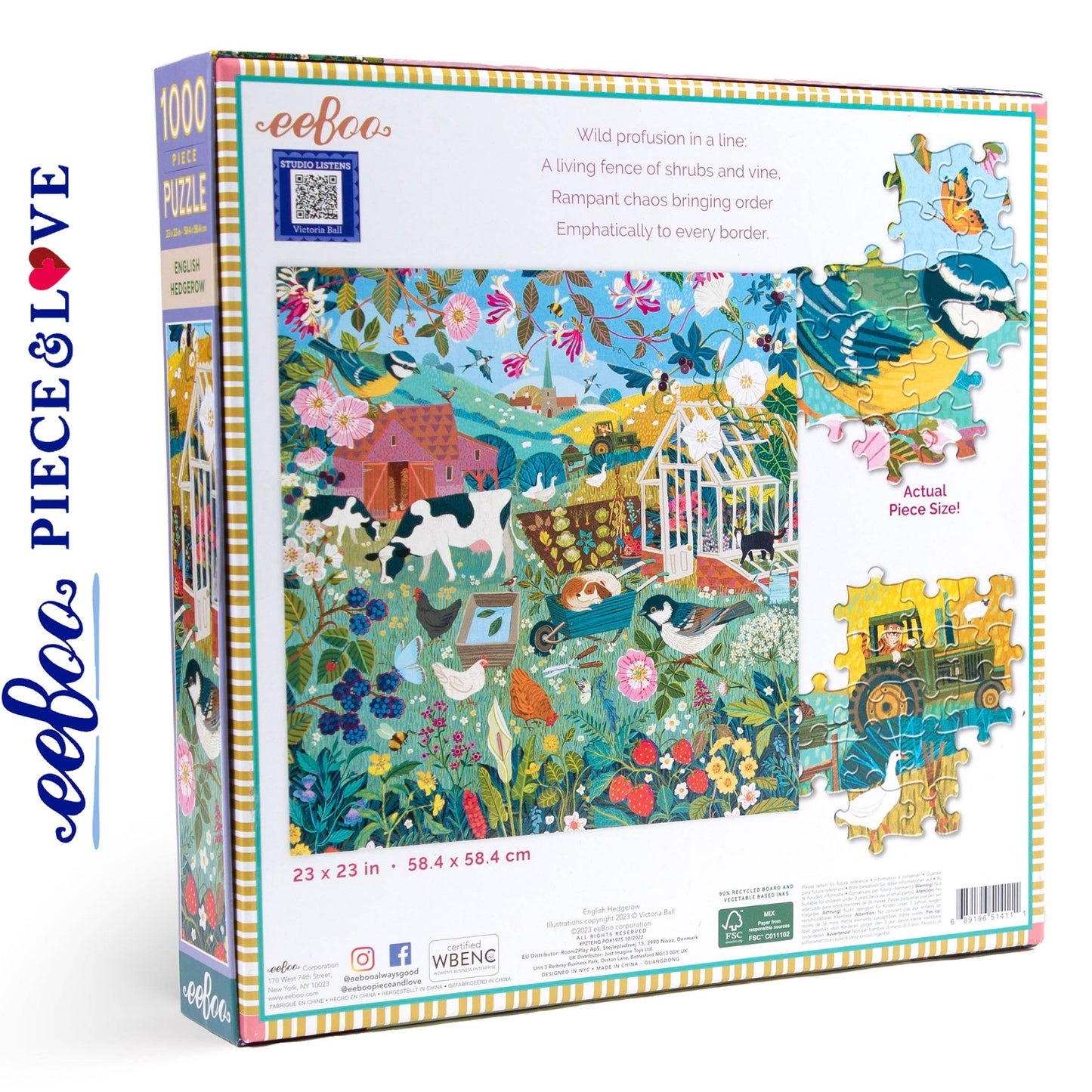 English Hedgerow 1000pc Puzzle | PZTEHG