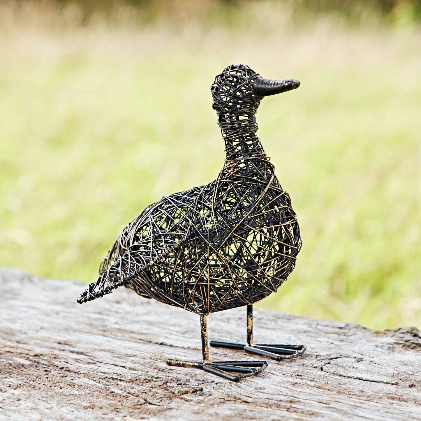 Kriti the Small Flapping Duck Wire Garden Ornament