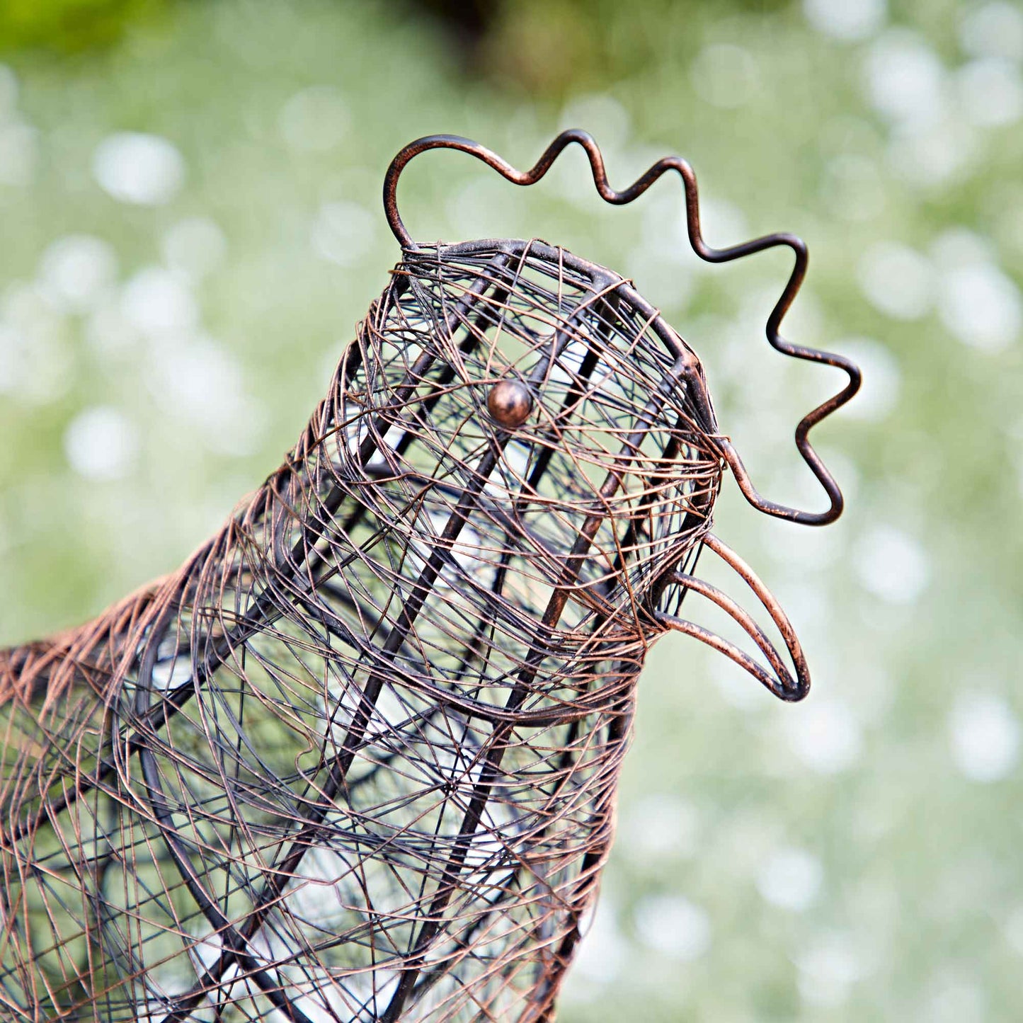 Handmade Metal Hen Garden