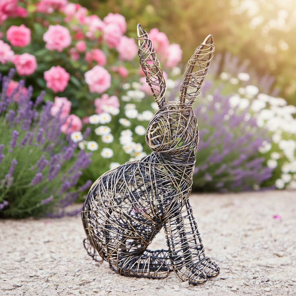 Hare Wire Garden Ornament