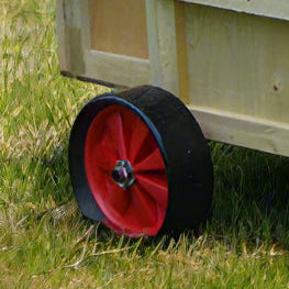 English made high quality chicken house with single axel wheels for easy transportation