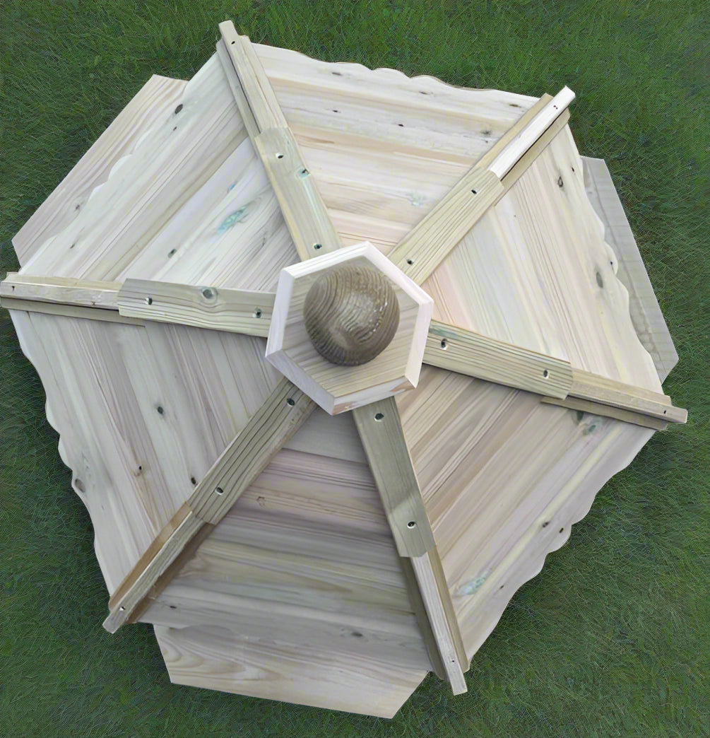 VA Medium Hexagonal Floating Duck House | Pagoda Inspired Design