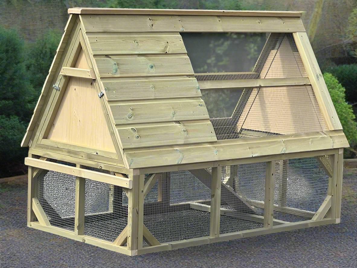 Rabbit House with Run | 6ft x 3ft