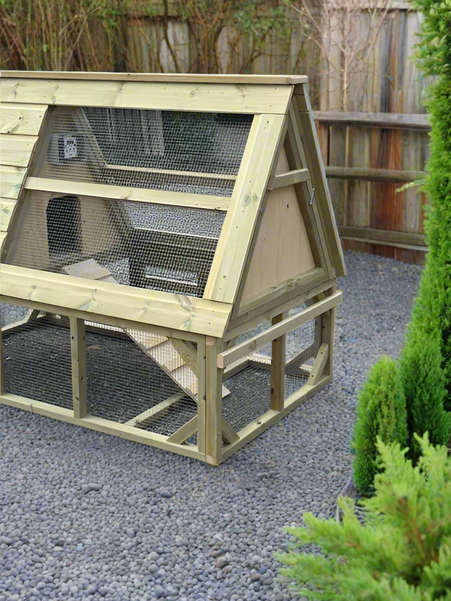 Rabbit House with Run | 6ft x 3ft