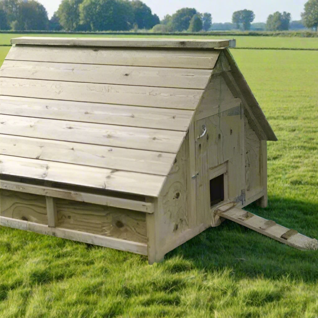 Deluxe Duck house also for geese and turkeys high quality treated timber expertly handmade in England