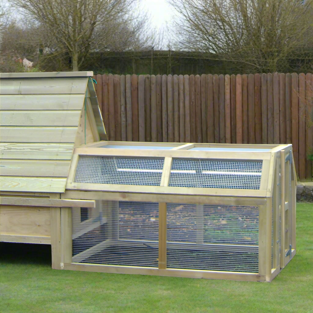 Chicken small 6ft run to go with vyse arks chicken houses to suit small gardens and small outdoor spaces