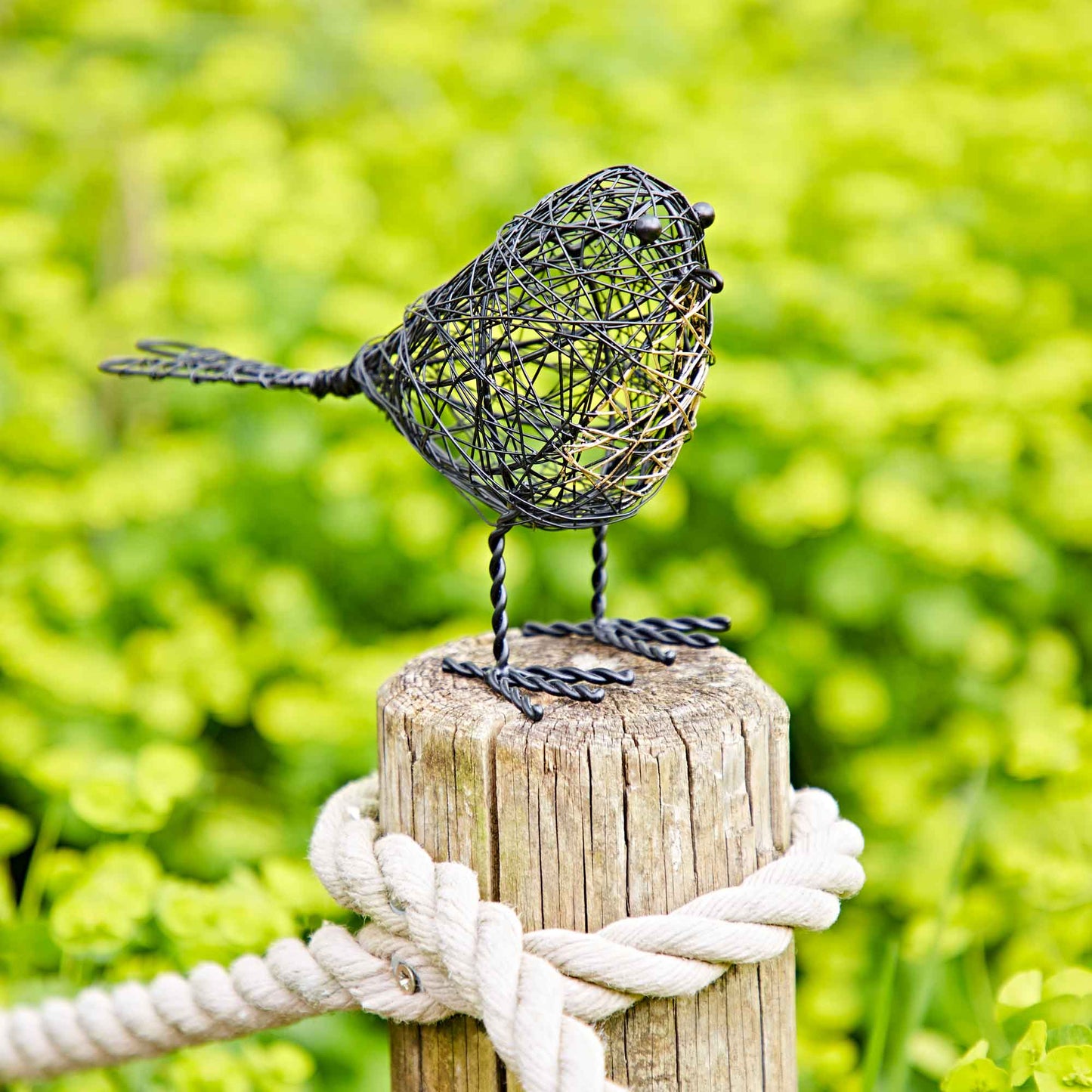 Set of Two Wire Robin Decorative Ornament