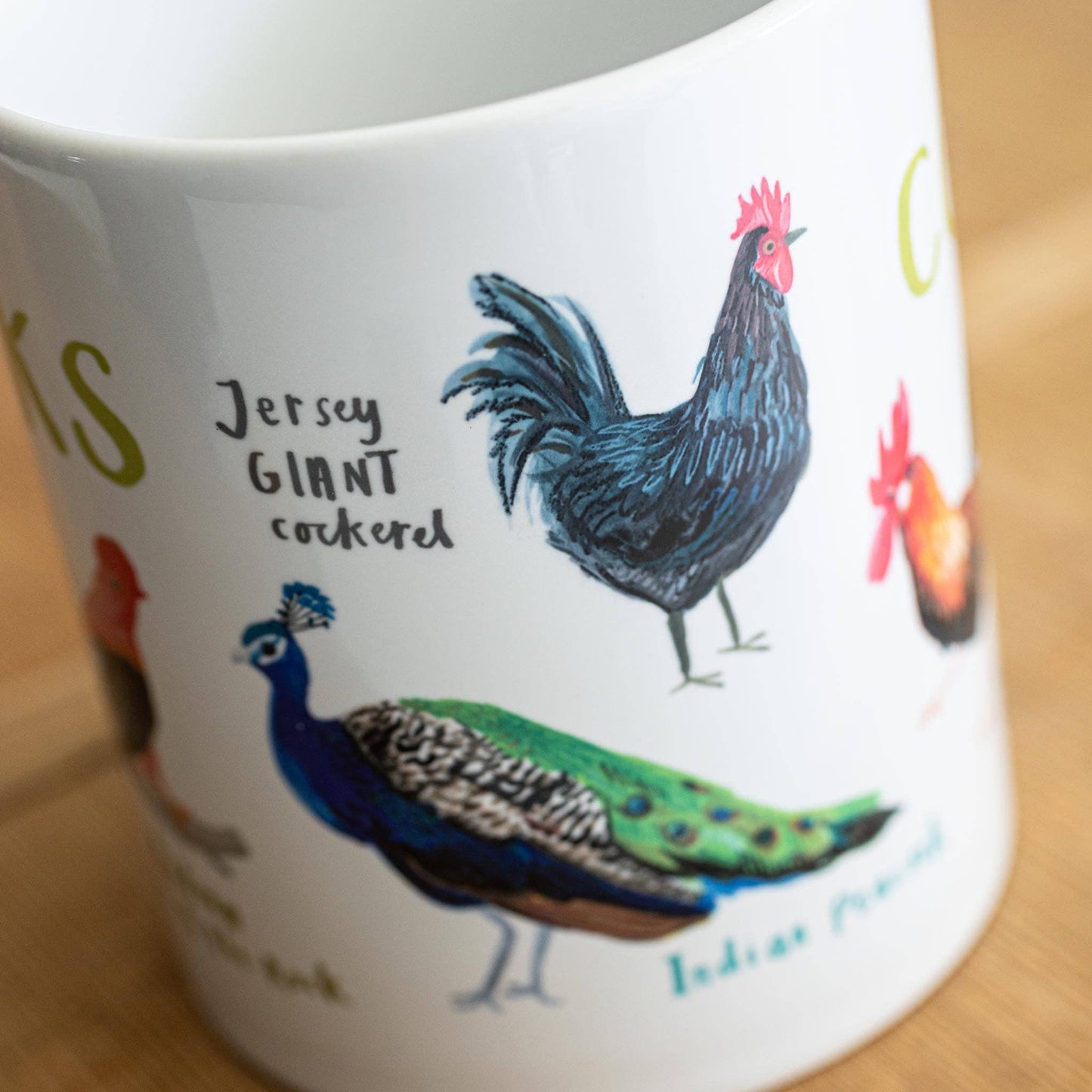 Cocks Ceramic Bird Pun Mug
