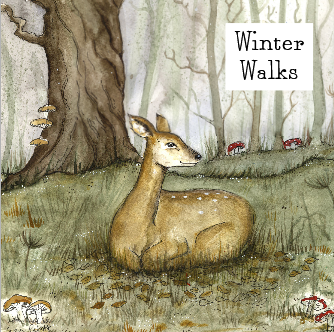 Winter Walks | Scented Votive Candle | Deer Design