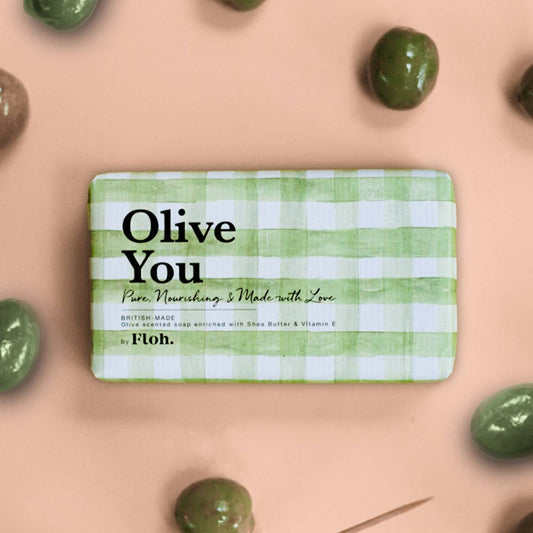 Olive You Soap | Luxury 190g Soap Bar | Enriched with Shea butter