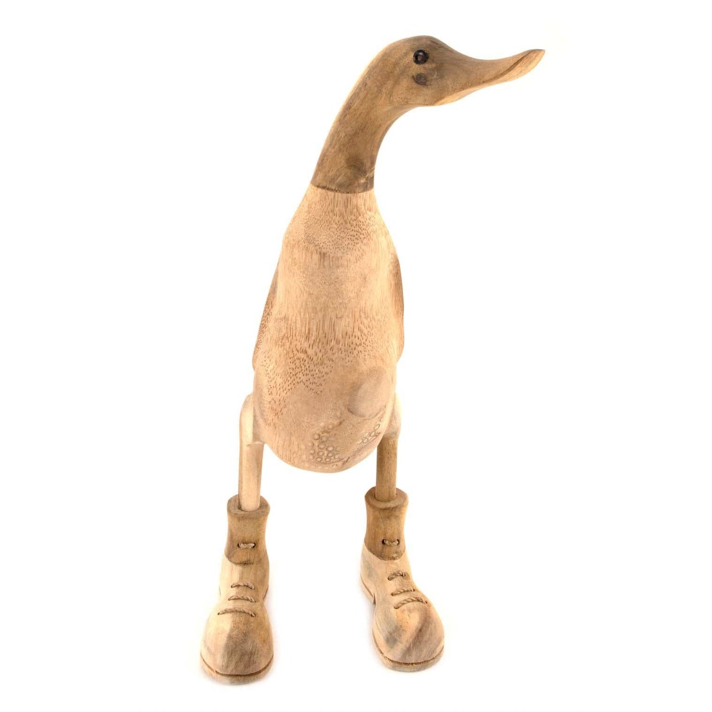 Natural Bamboo Root Duck with Boots