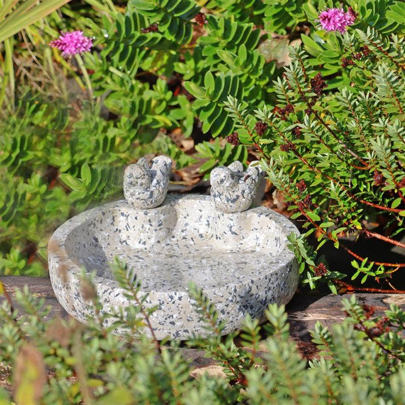 Fleckstone Small Bird Bath and Drinker