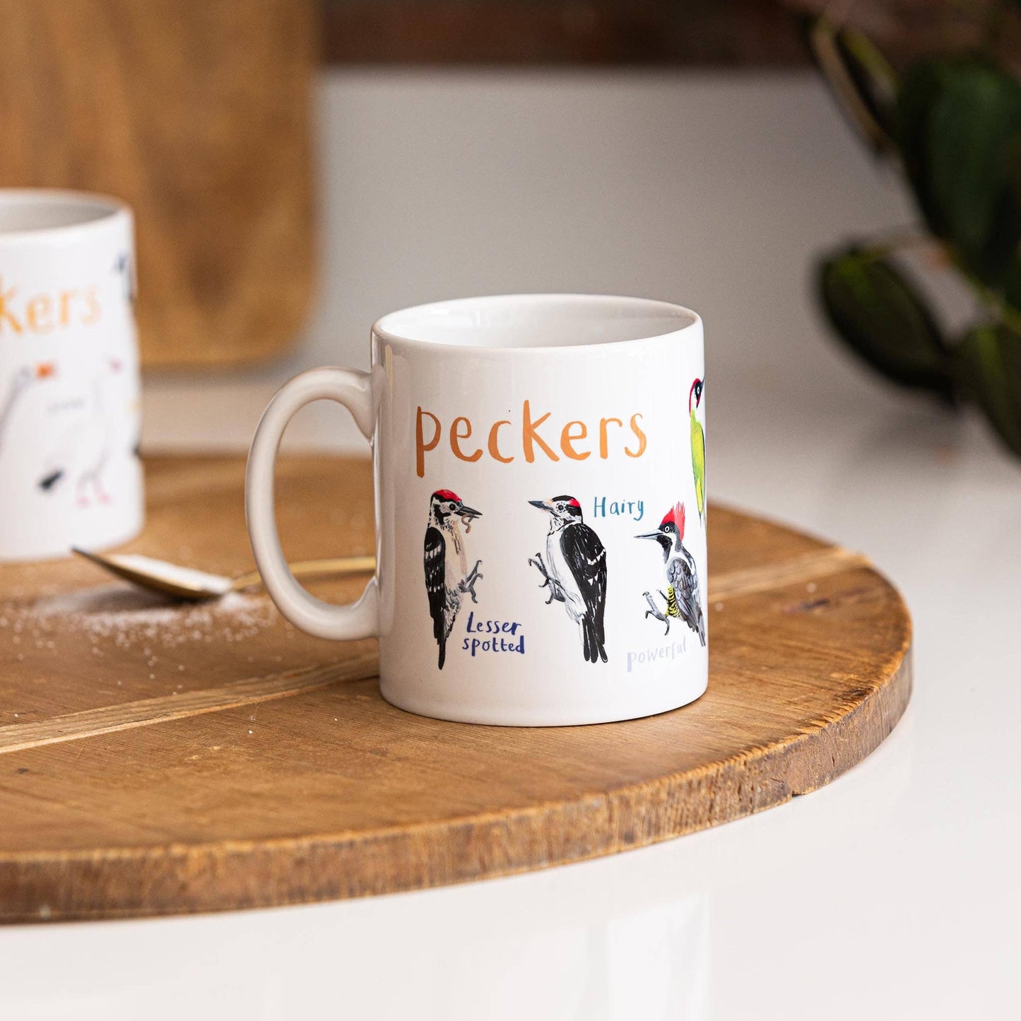 Peckers Ceramic Bird Pun Mug
