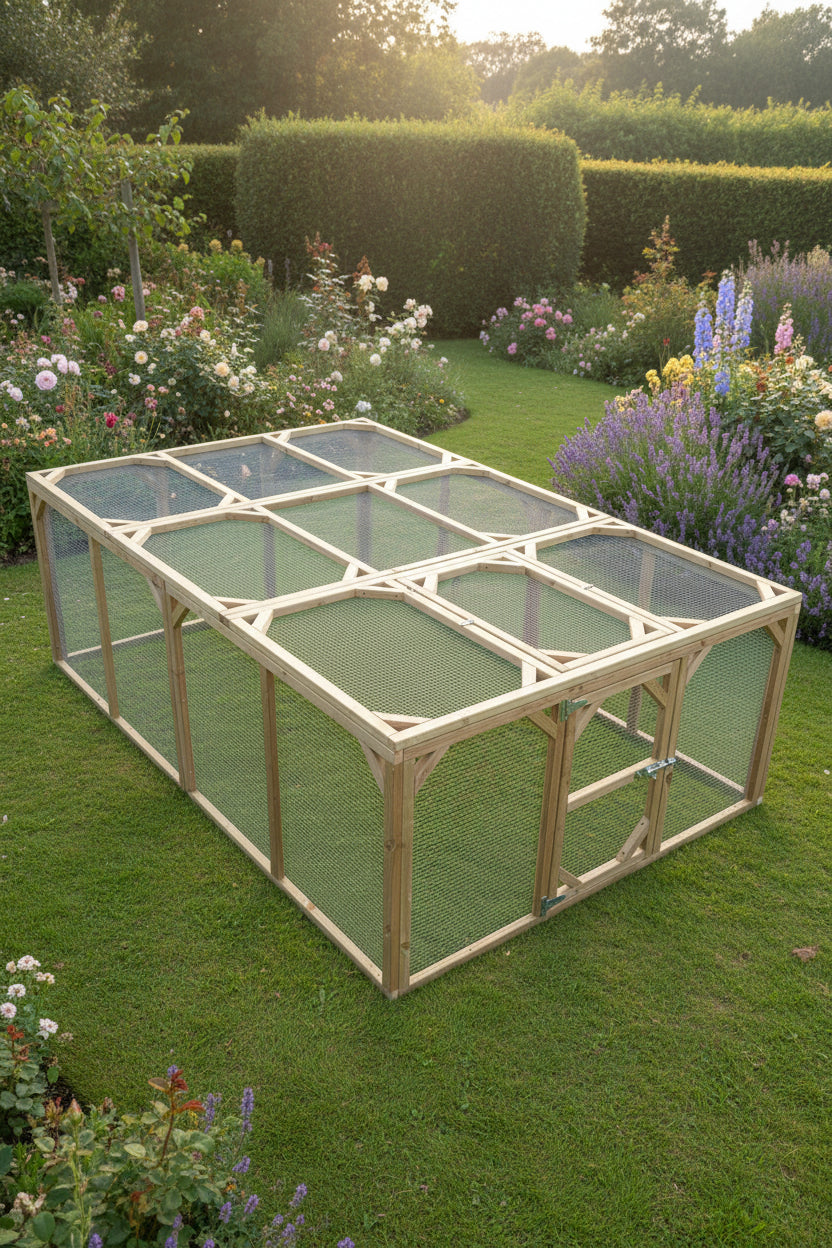 Pet Run | 3m x 2m x 1m High | 19 Gauge 1/2 x 1/2 Galvanised Wire Mesh