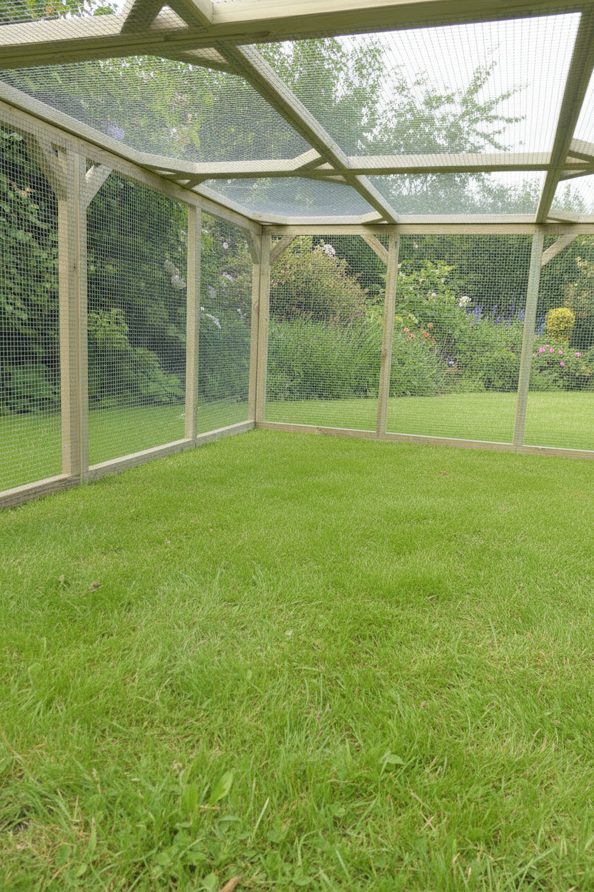 Pet Run | 3m x 2m x 1m High | 19 Gauge 1/2 x 1/2 Galvanised Wire Mesh