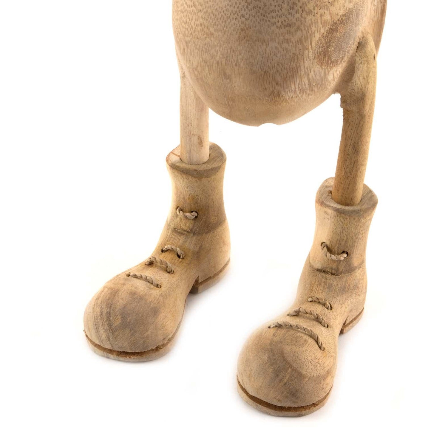 Natural Bamboo Root Duck with Boots