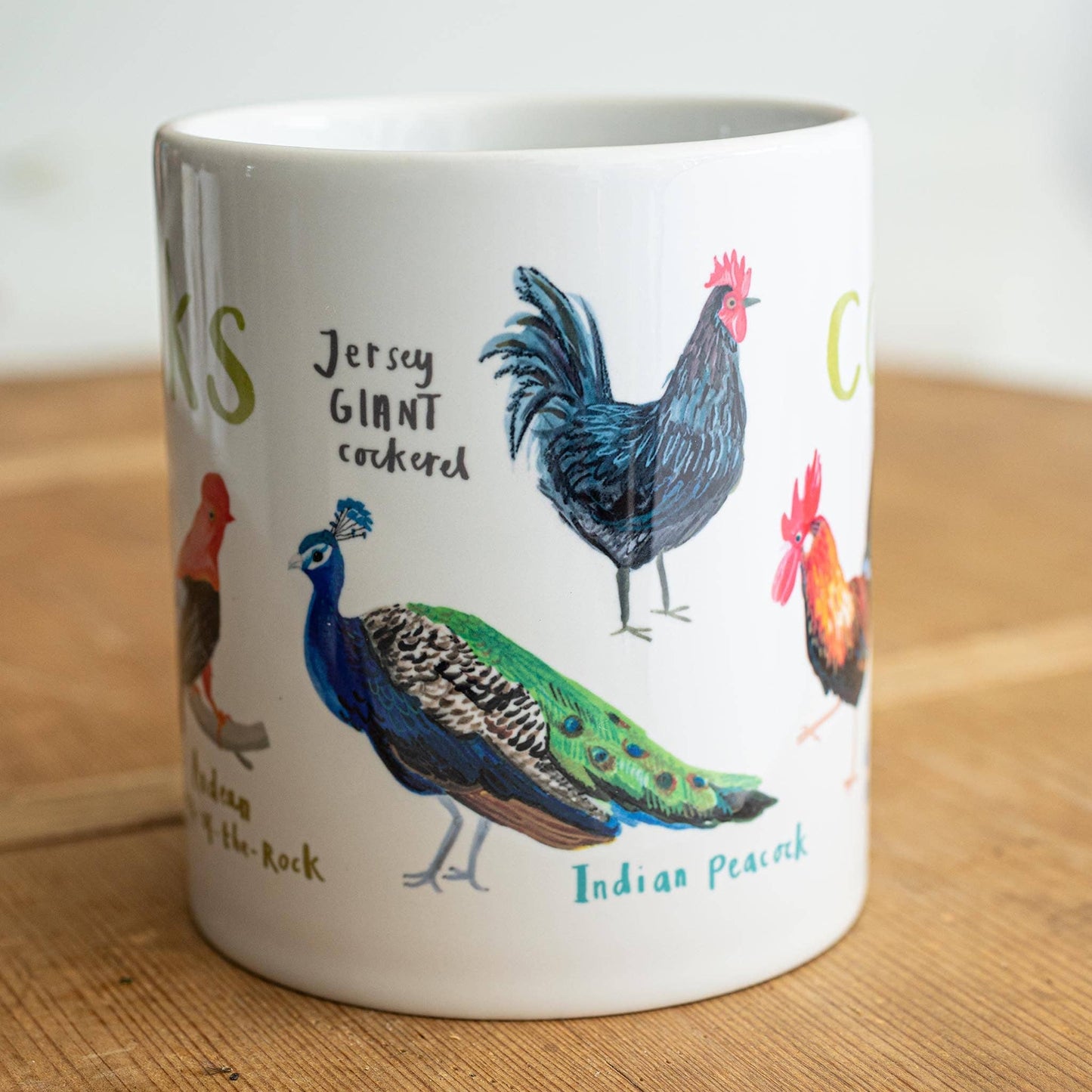 Cocks Ceramic Bird Pun Mug
