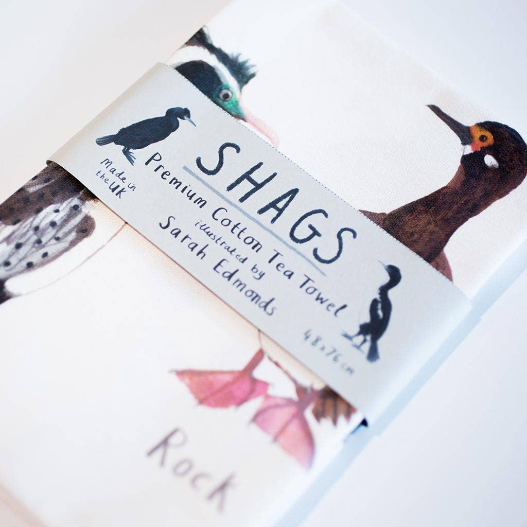 Shags Bird Cotton Tea Towel
