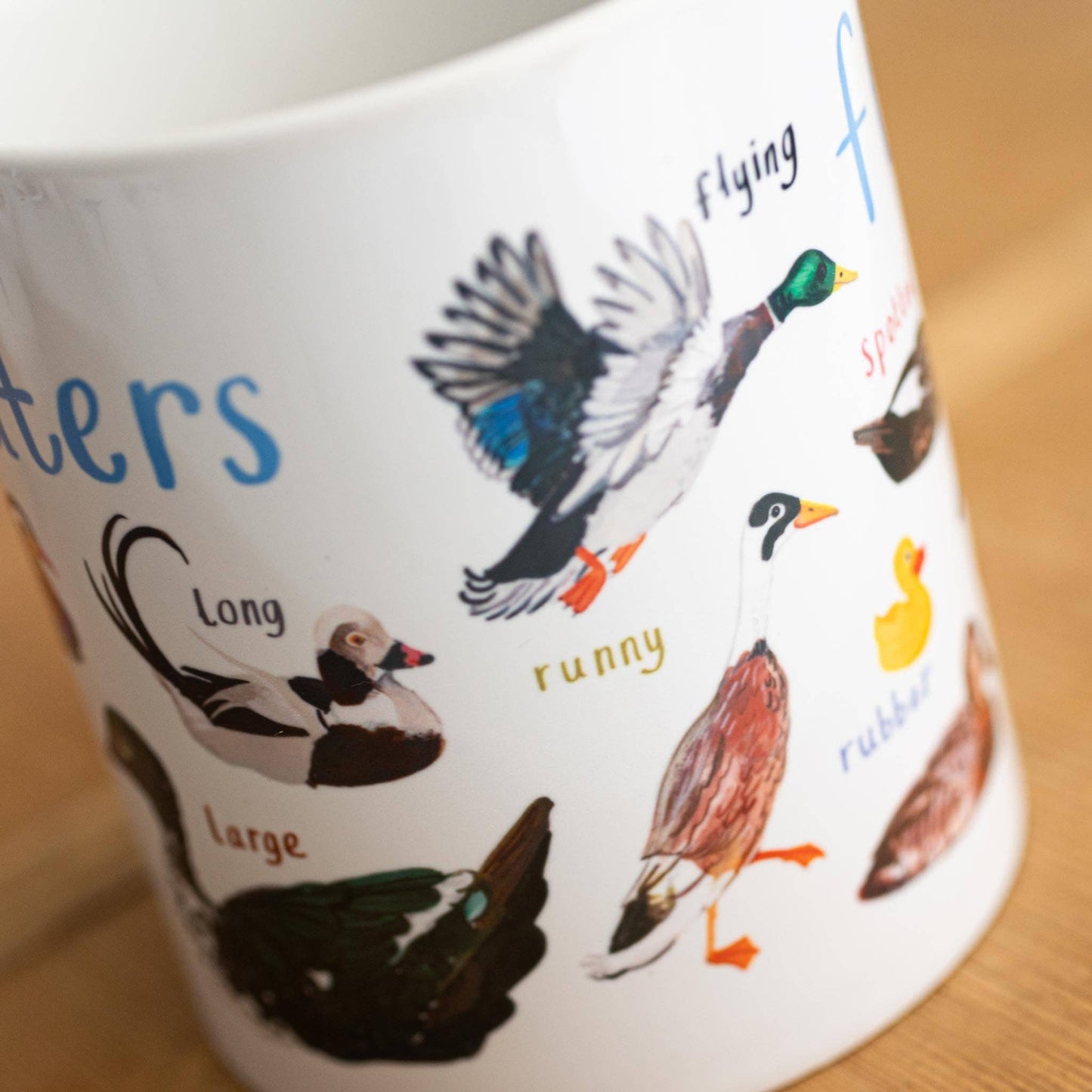 Floaters Ceramic Bird Pun Mug