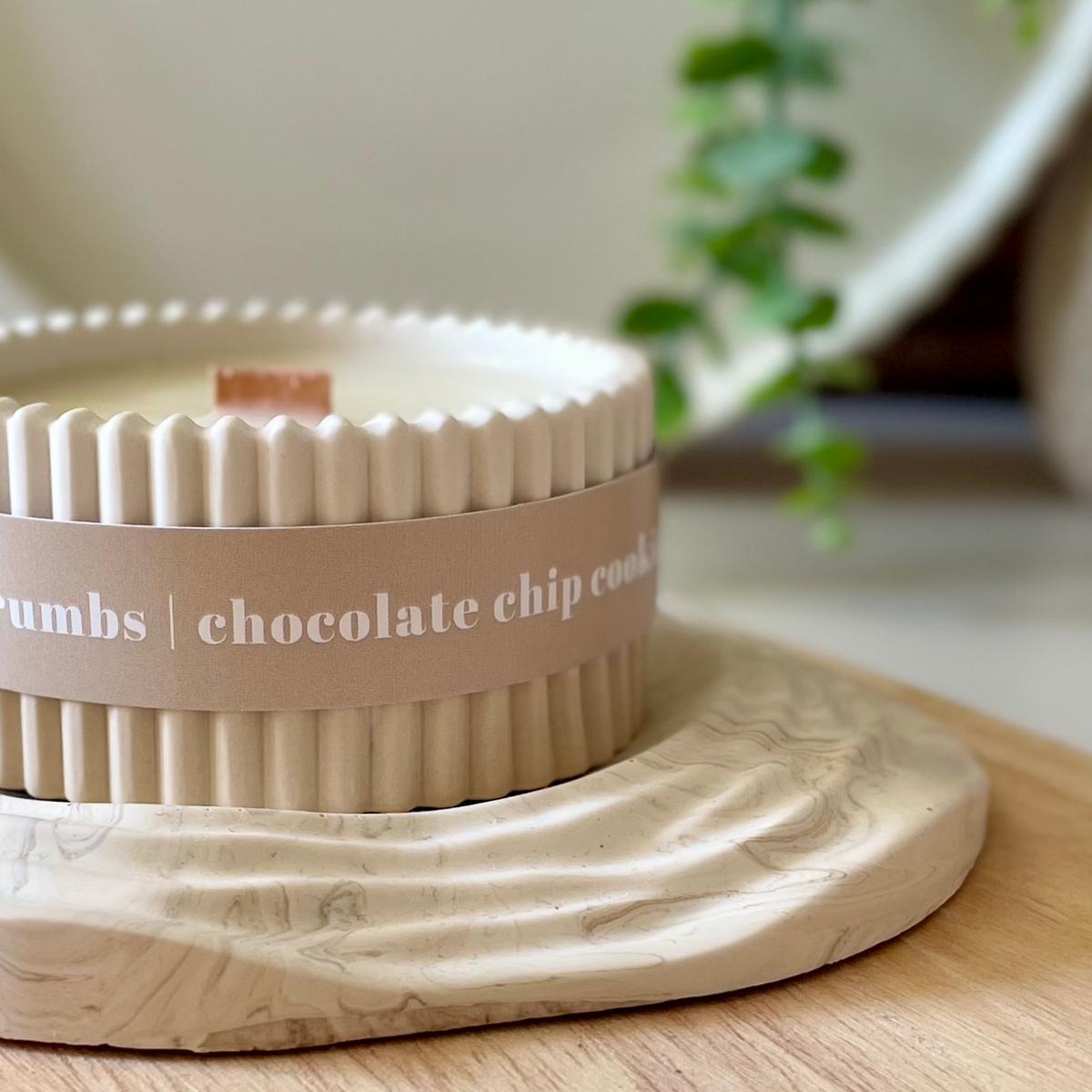 Cookie Crumbs | Stoneware Soy Wax Candle | Scandi Inspired