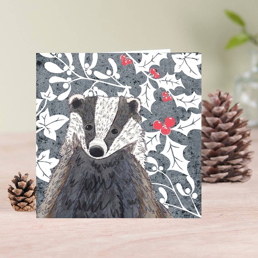 Badger Card | Wild Wood Winter