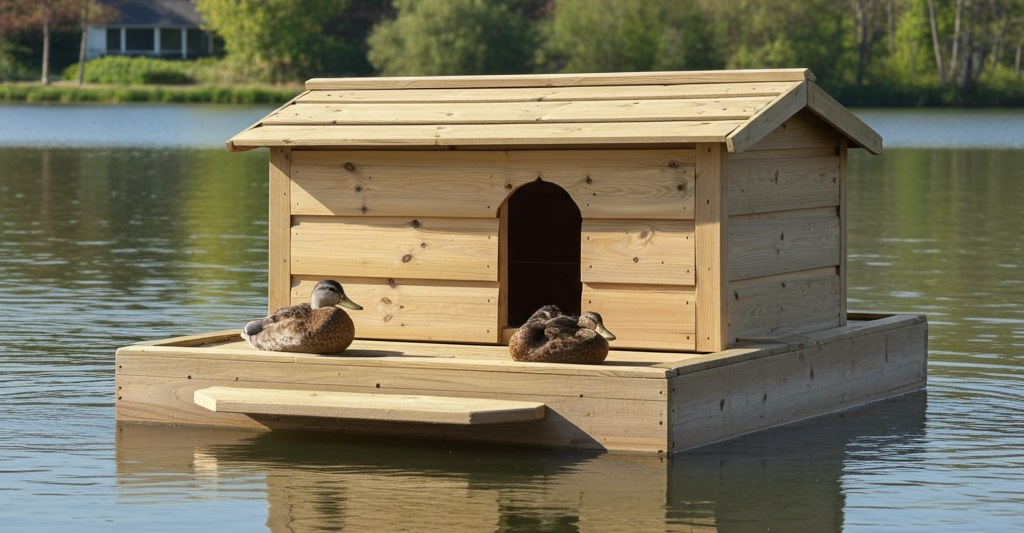 Floating Duck House | Waterfowl House | Medium