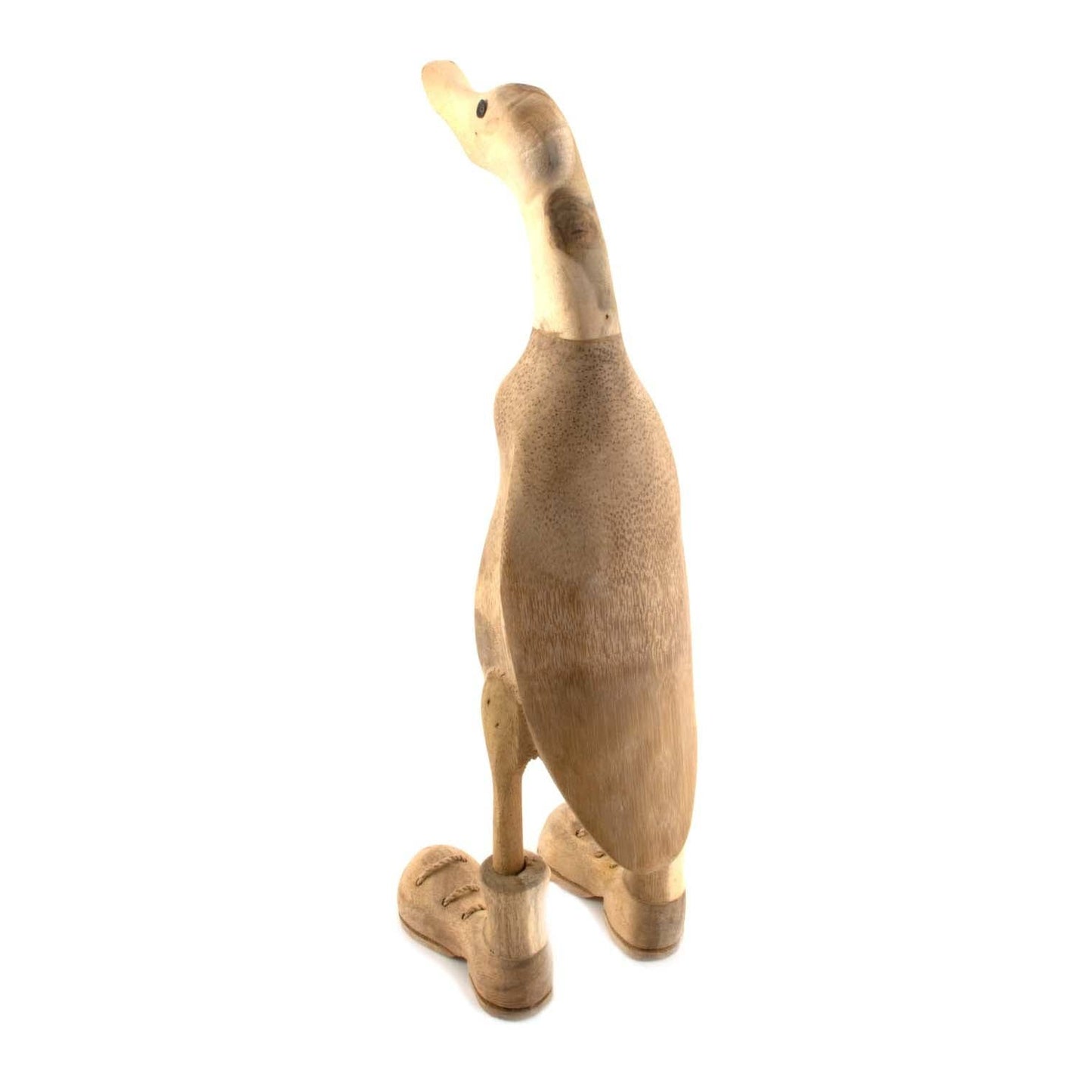 Natural Bamboo Root Duck with Boots