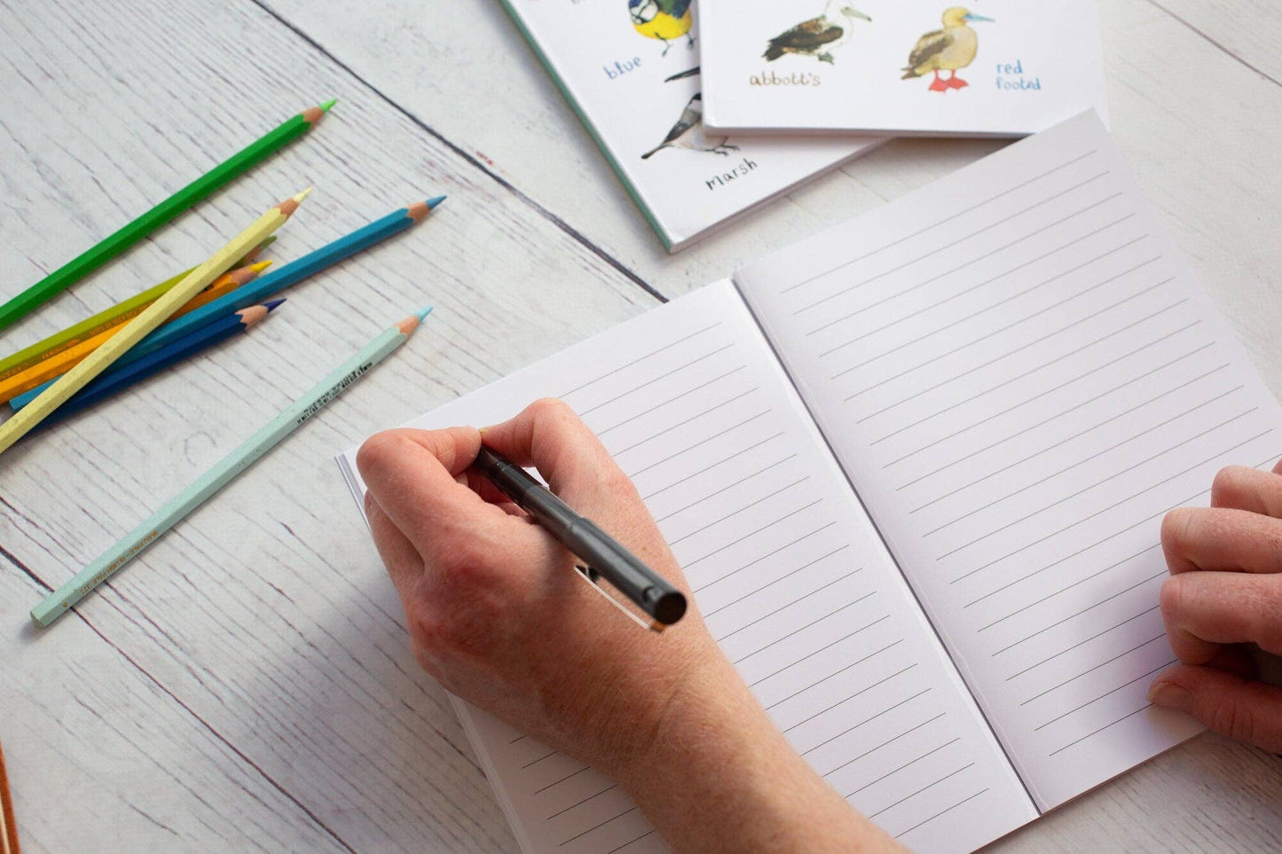 Tits A5 Recycled Bird Notebook