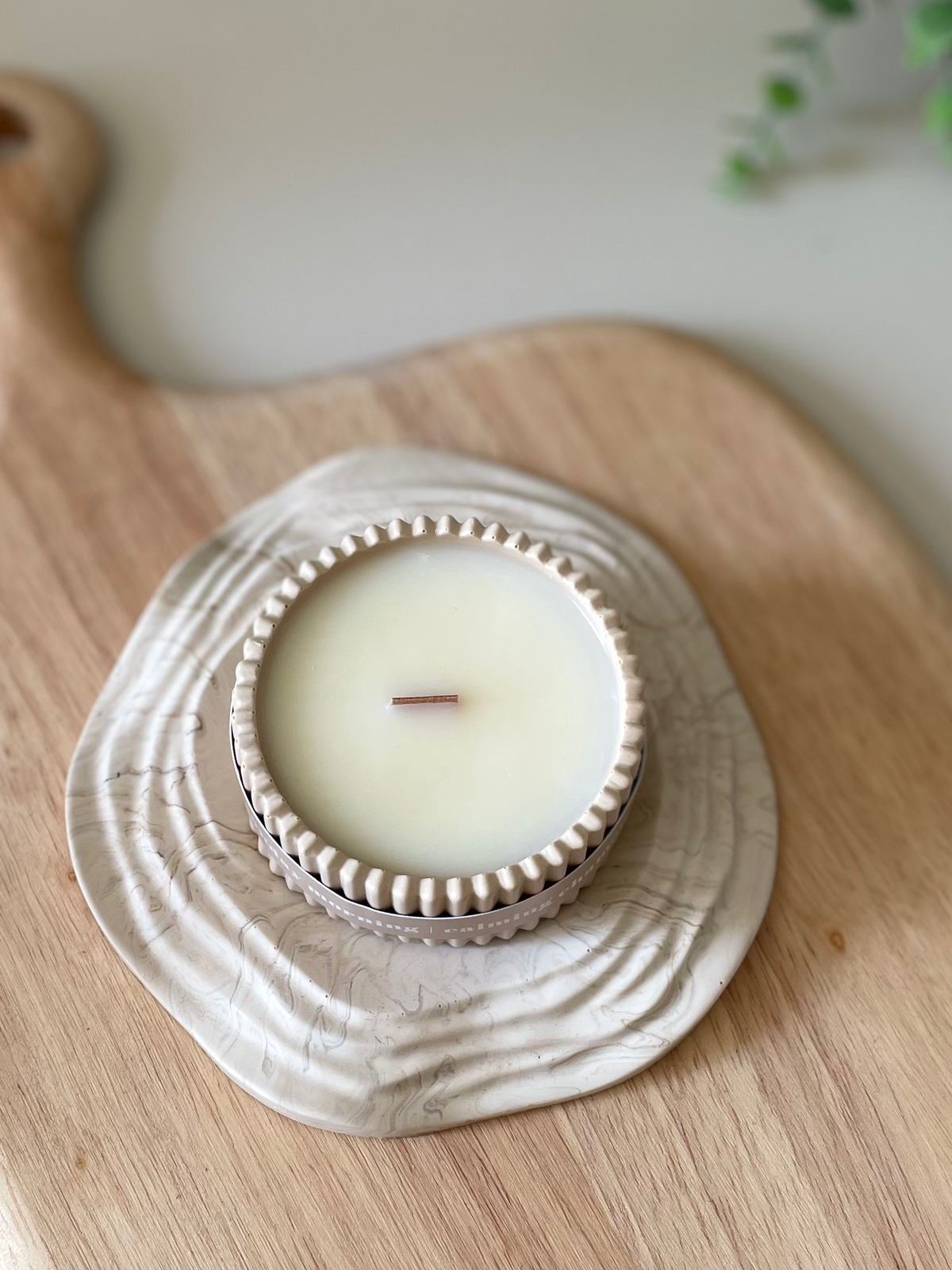Luxury Chamomile Scented Soy Wax Candle | Sunday Mornings |  Scandi Inspired