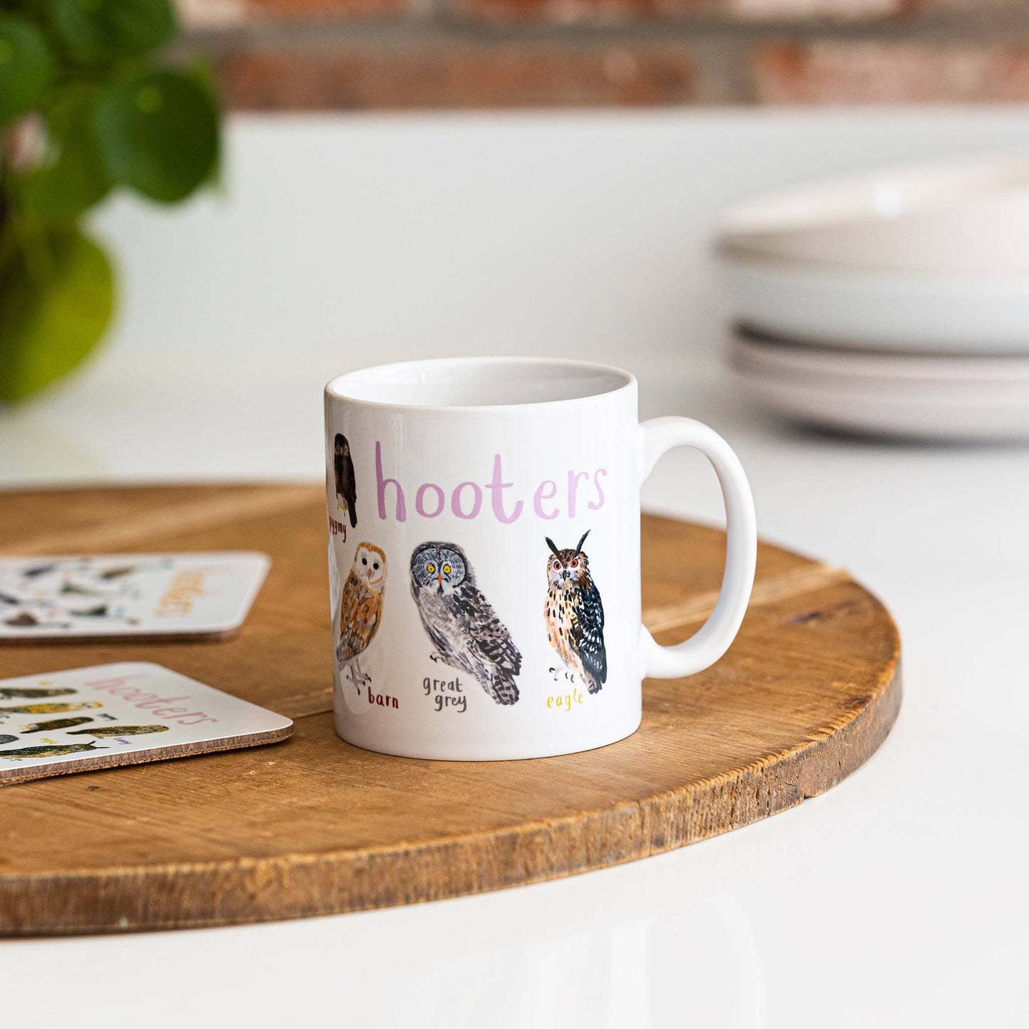 Hooters Ceramic Bird Pun Mug