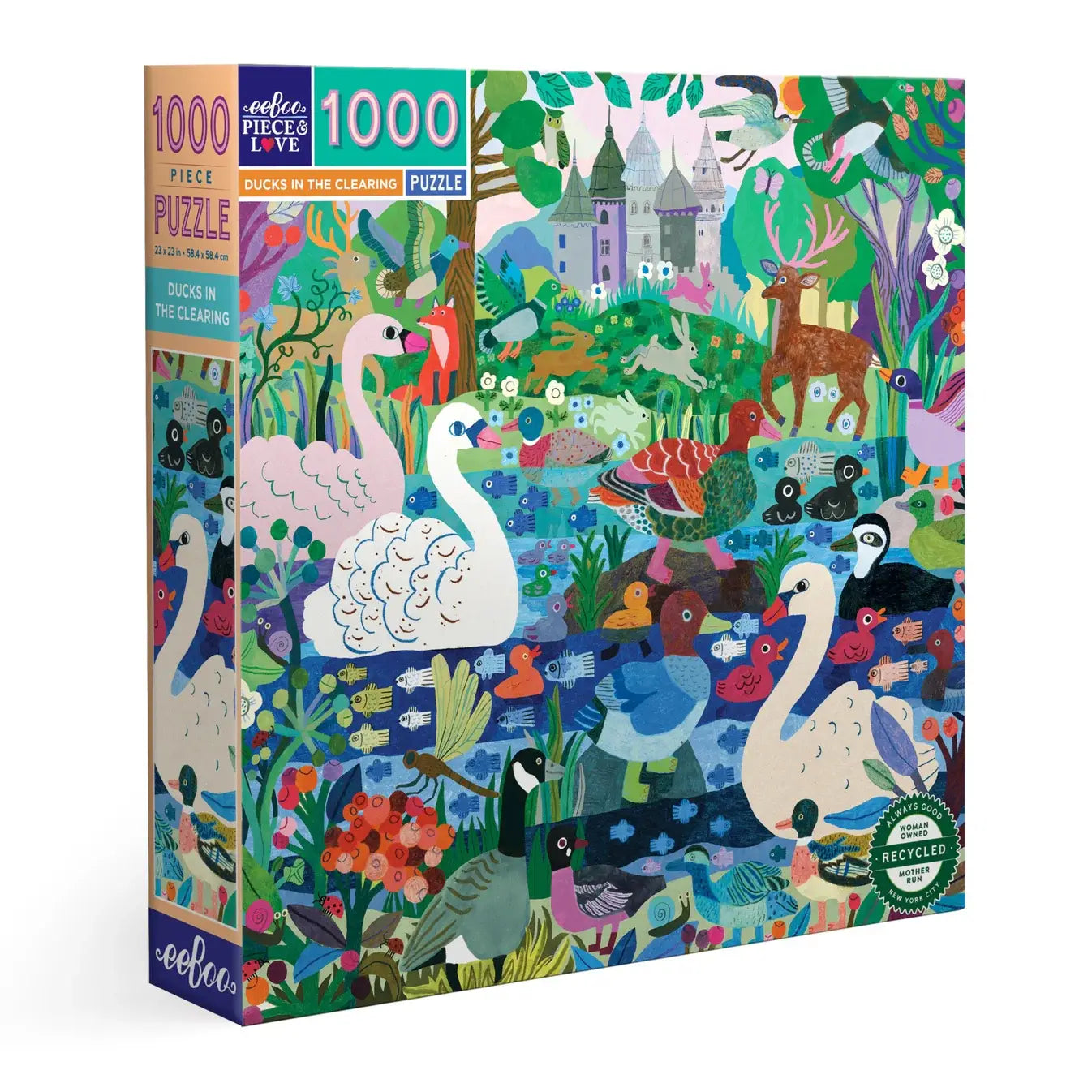 Eeboo | Ducks in the Clearing 1000pc Sq Puzzle