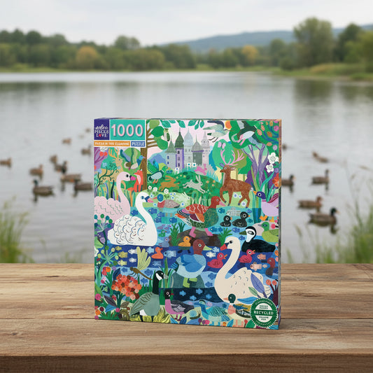 Ducks in the Clearing | 1000 Piece Jigsaw Puzzle | eeBoo | Piece & Love