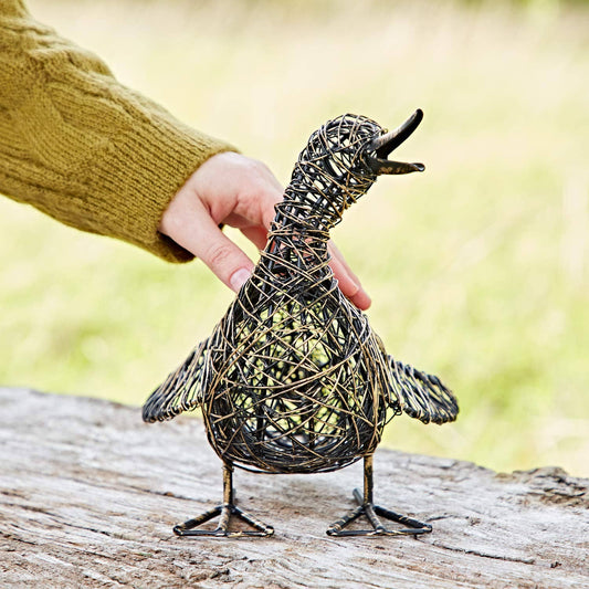Janhvi the Small Quacking Duck Wire Garden Ornament