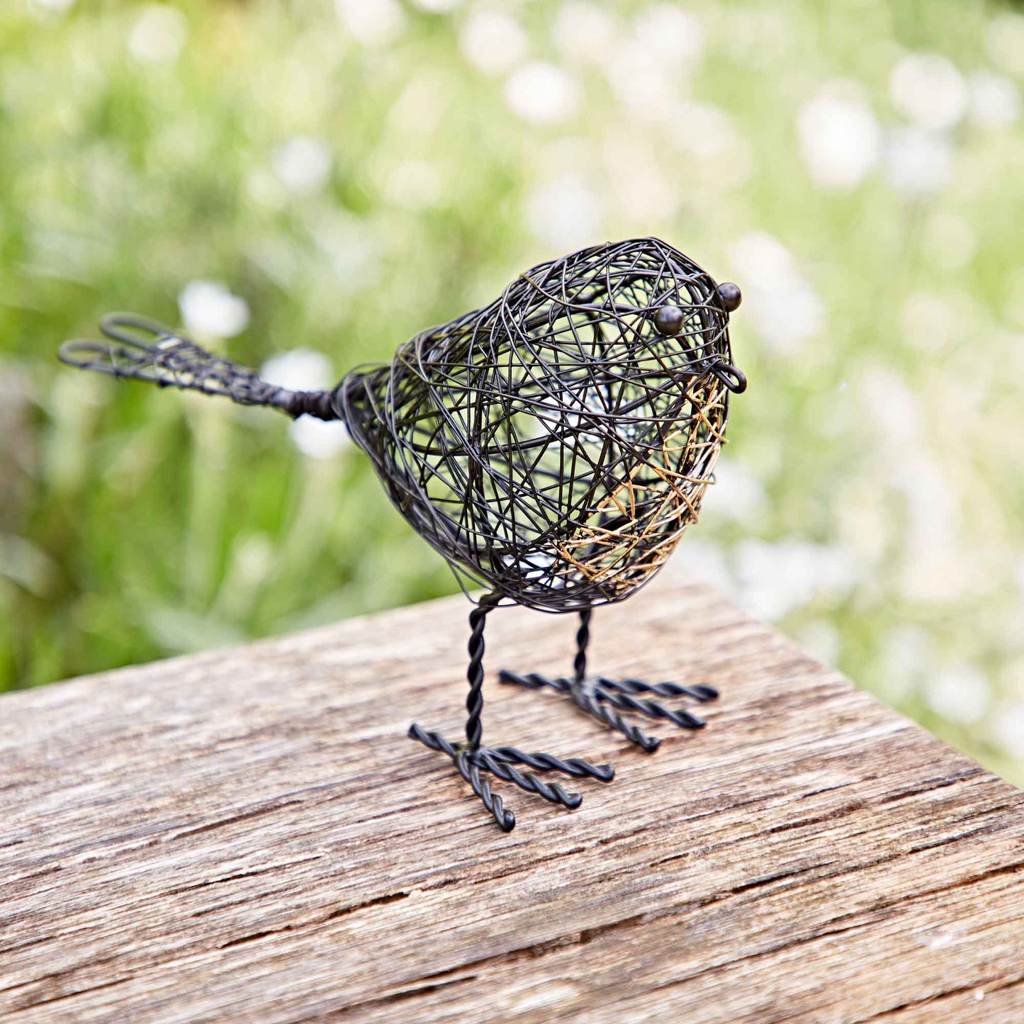Set of Two Wire Robin Decorative Ornament
