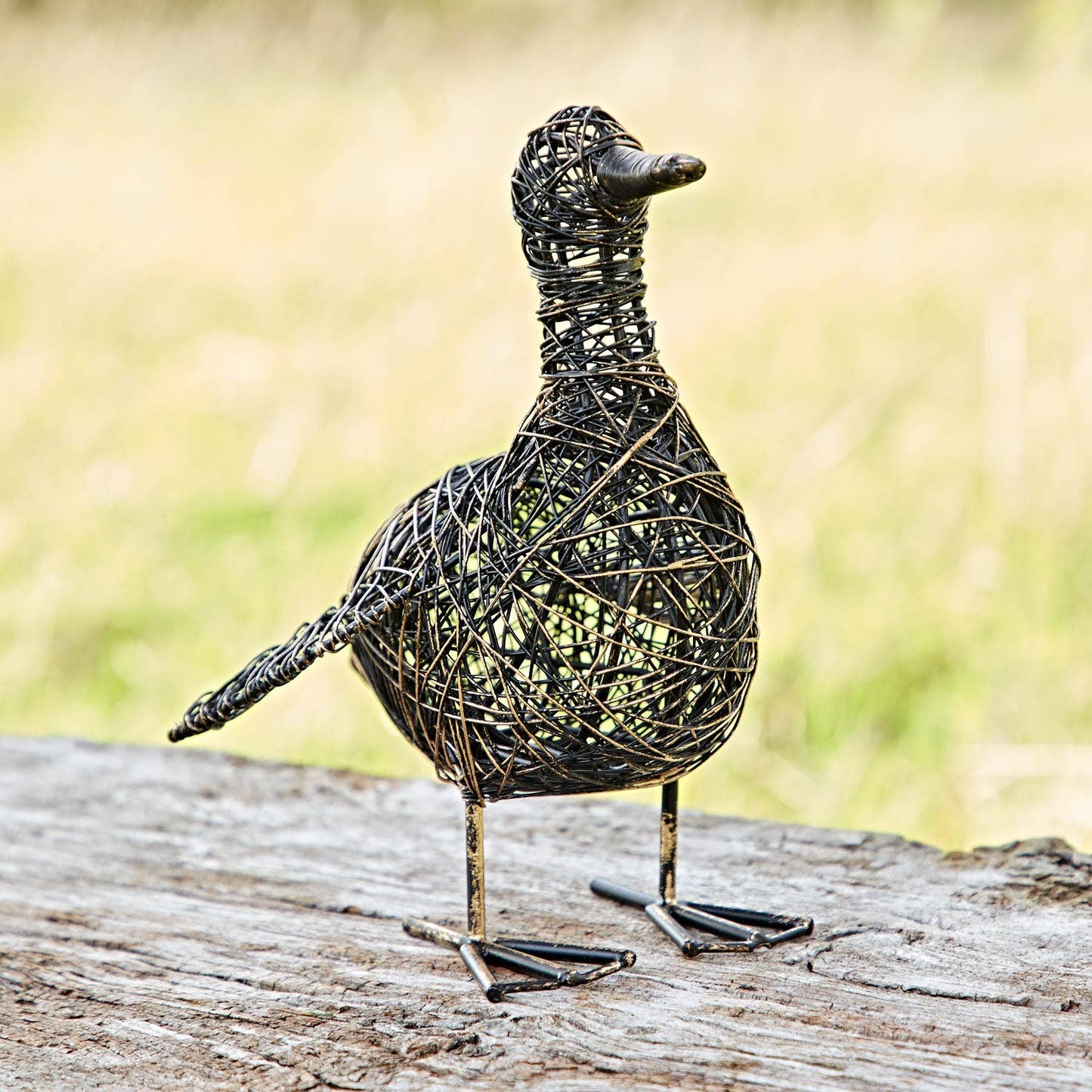 Kriti the Small Flapping Duck Wire Garden Ornament