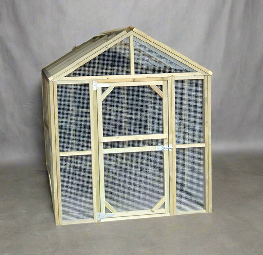Vyse Arks Enclosed Run | Apex Roof | 18ft x 9ft | 19 Gauge Wire Mesh