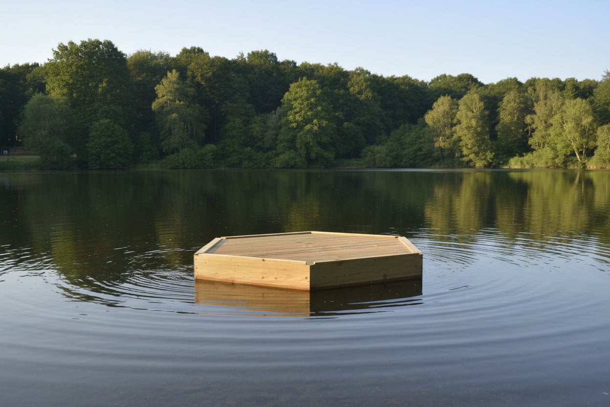 Large Hexagonal Duck Float | 150cm x 150cm | Suitable for Floating Duck Houses