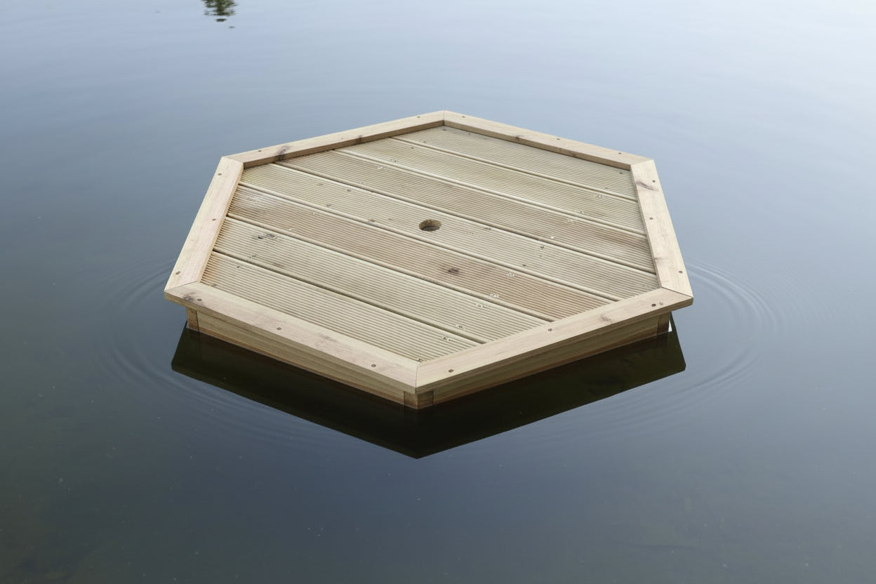 Medium Hexagonal Duck Float | 130cm x 130cm | Suitable for Floating Duck Houses