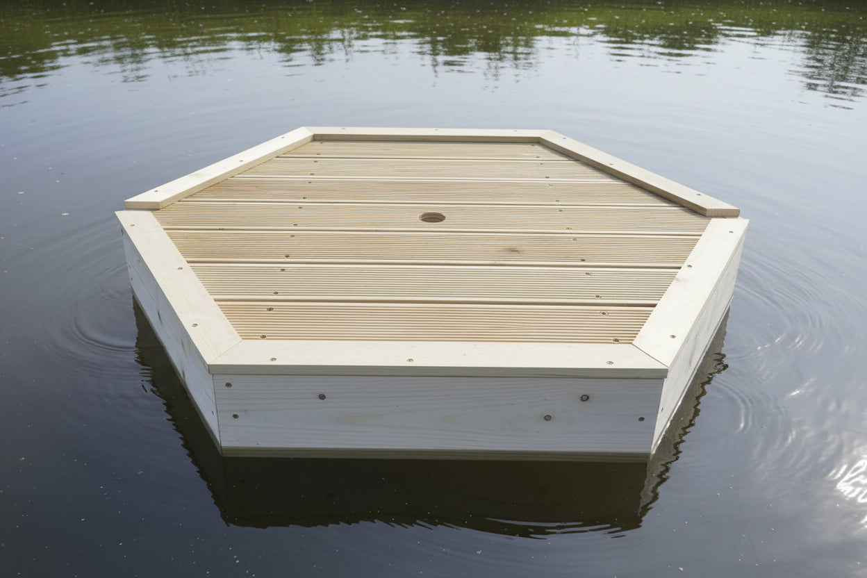 Small Hexagonal Duck Float | 80cm x 80cm | Suitable for Floating Duck Houses