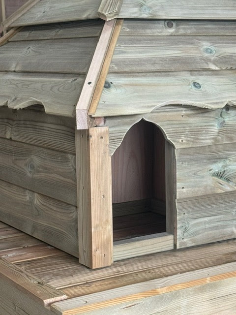 Large Square Floating Duck House | Pagoda Inspired Design