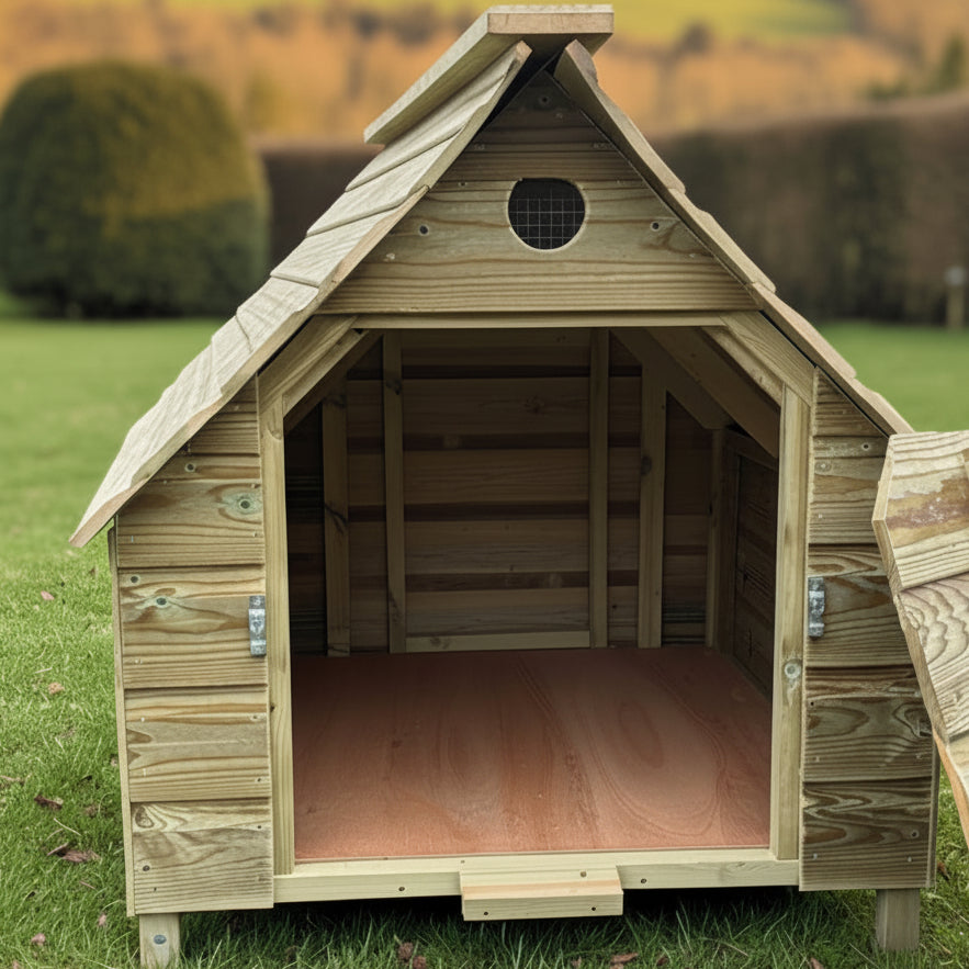 Large Duck House | 6ft x 4ft | For 12 Birds | UK Handmade | FSC Timber