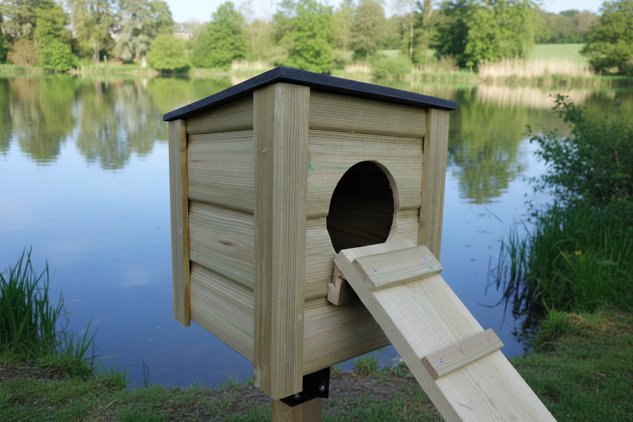 The Andholm | Elevated Nesting Sanctuary | Post & Ramp Included | Handmade in Hampshire