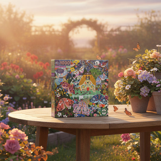 Cottage at Dusk | 1000 Piece Jigsaw Puzzle | eeBoo | Piece & Love