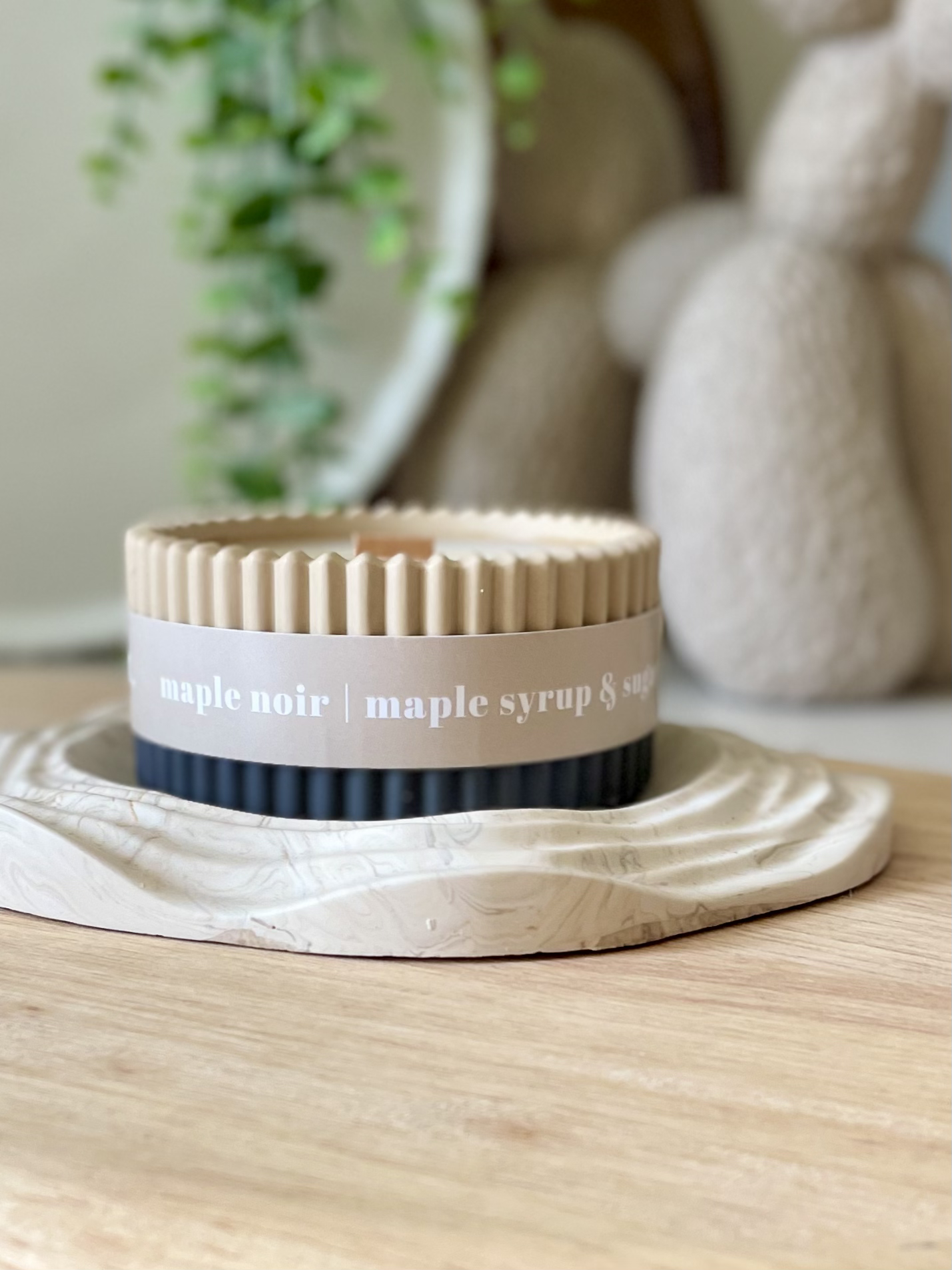 Maple Noir Luxury Soy Candle | The Wax Leaf Candle Co.