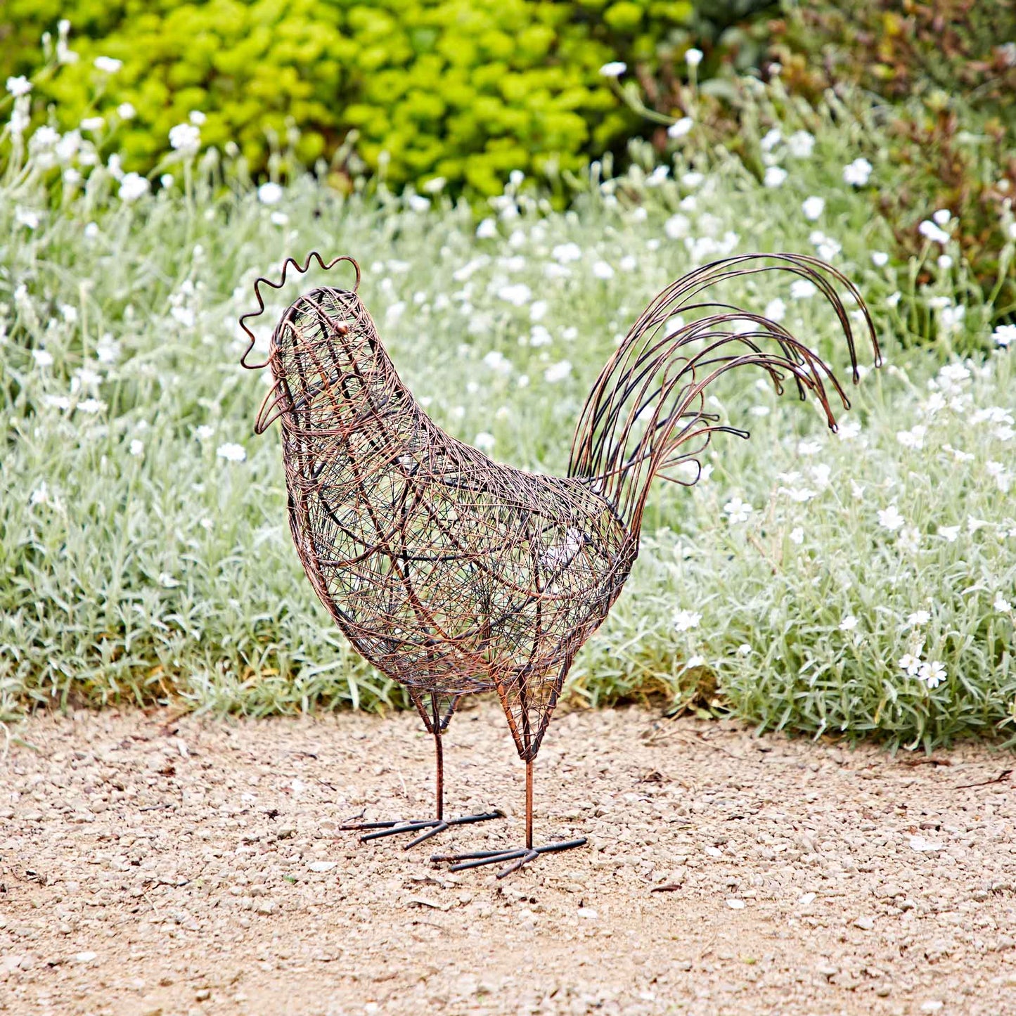 Handmade Metal Hen Garden