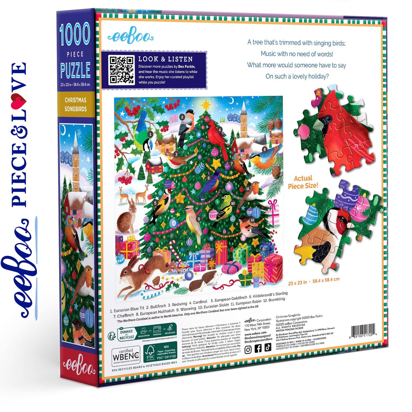 Christmas Songbirds 1000pc Puzzle | PZT204