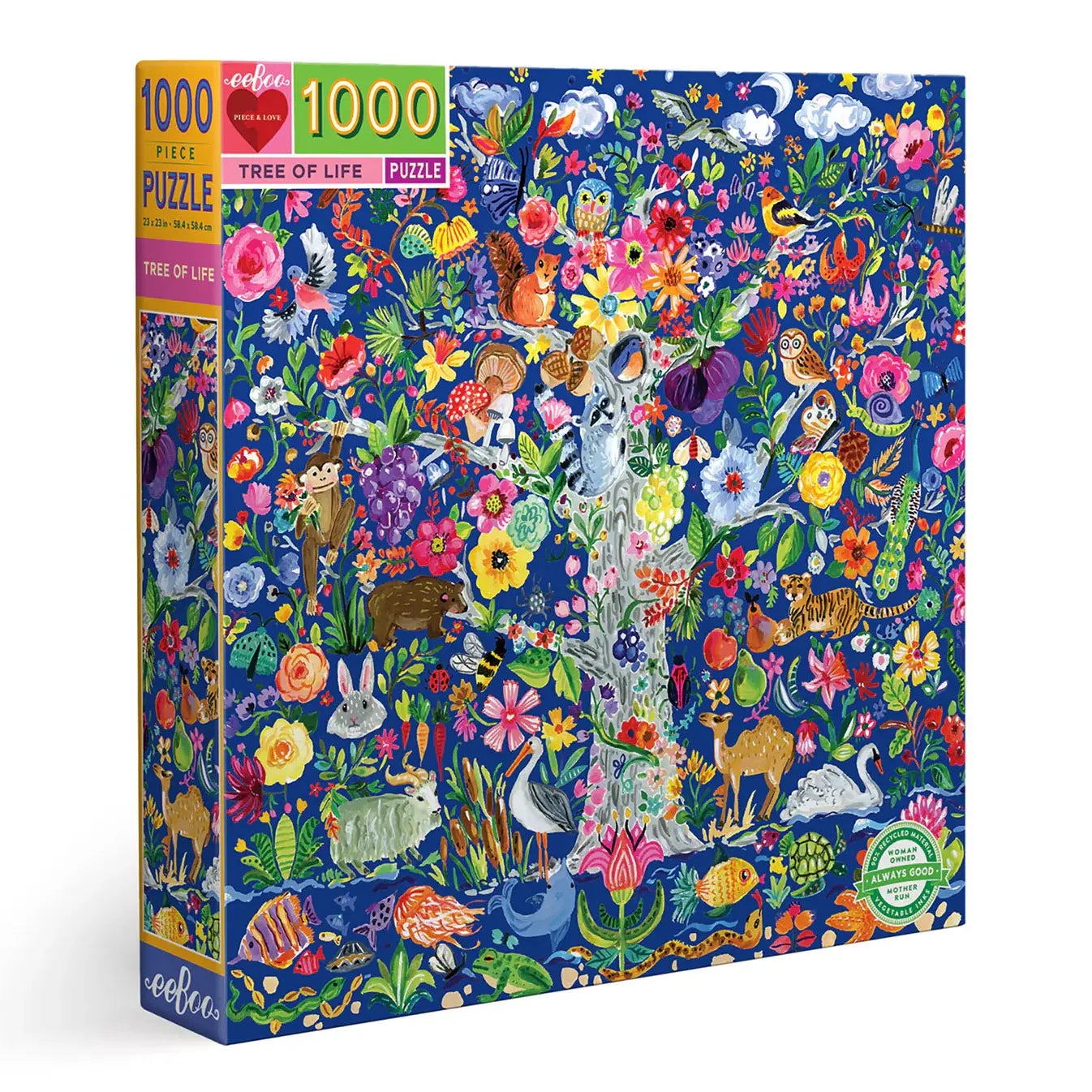 Eeboo | Tree of Life 1000 pc Sq Puzzle