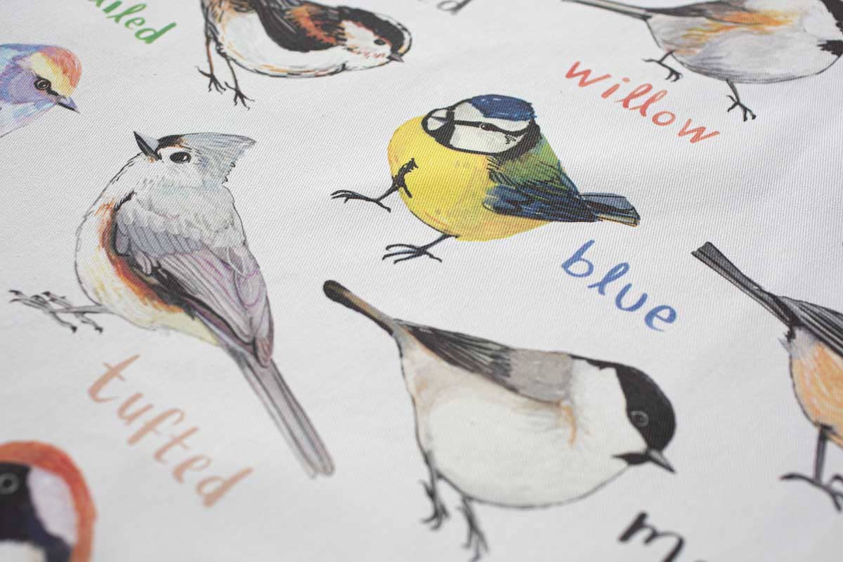 Tits Bird Cotton Apron