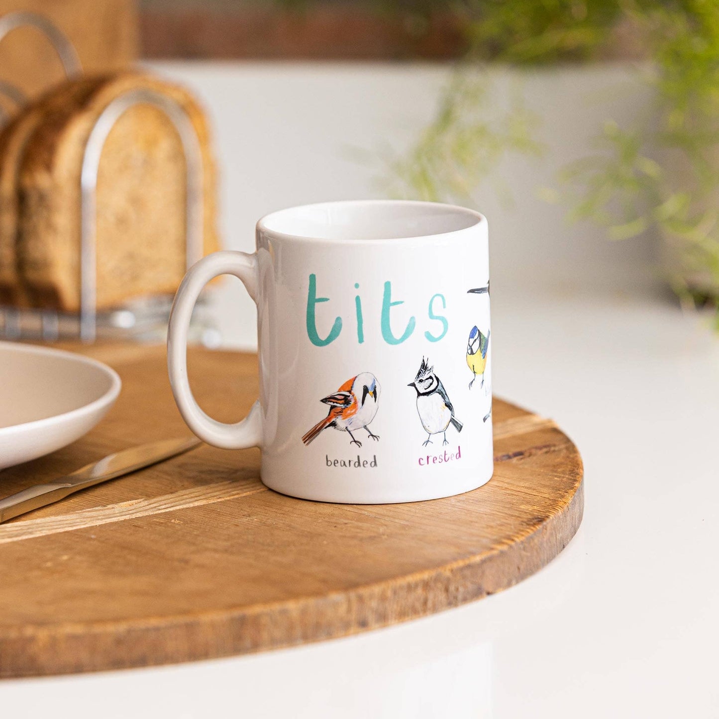 Tits Ceramic Bird Pun Mug