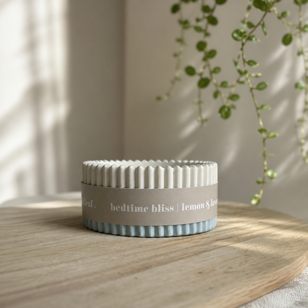 Lemon & Lavender | Stoneware Soy Wax Candle | Bedtime Candle